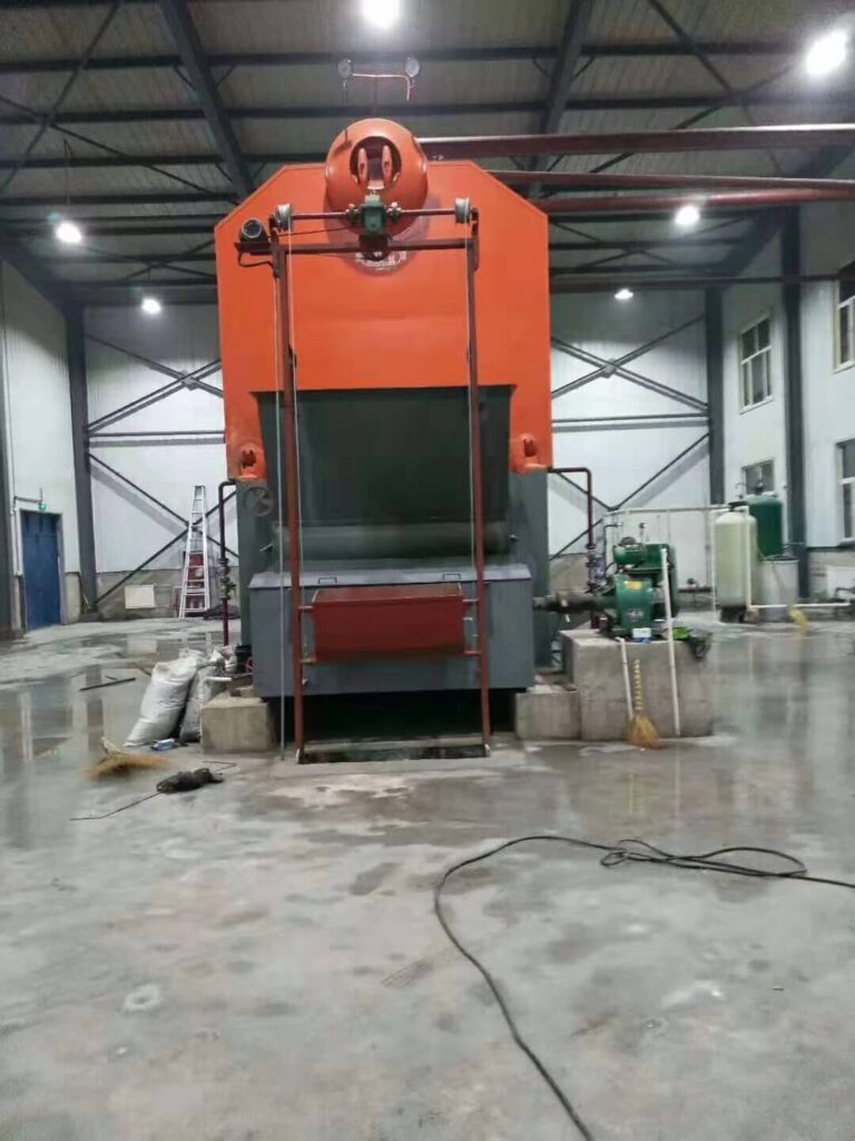 High-efficiency biomass boiler installation in Indonesia Bekasi industrial park.