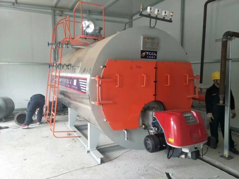 Low NOx gas boiler installation in Bekasi industrial park WNS STEAM BOILER FOR Indonesian textile industry