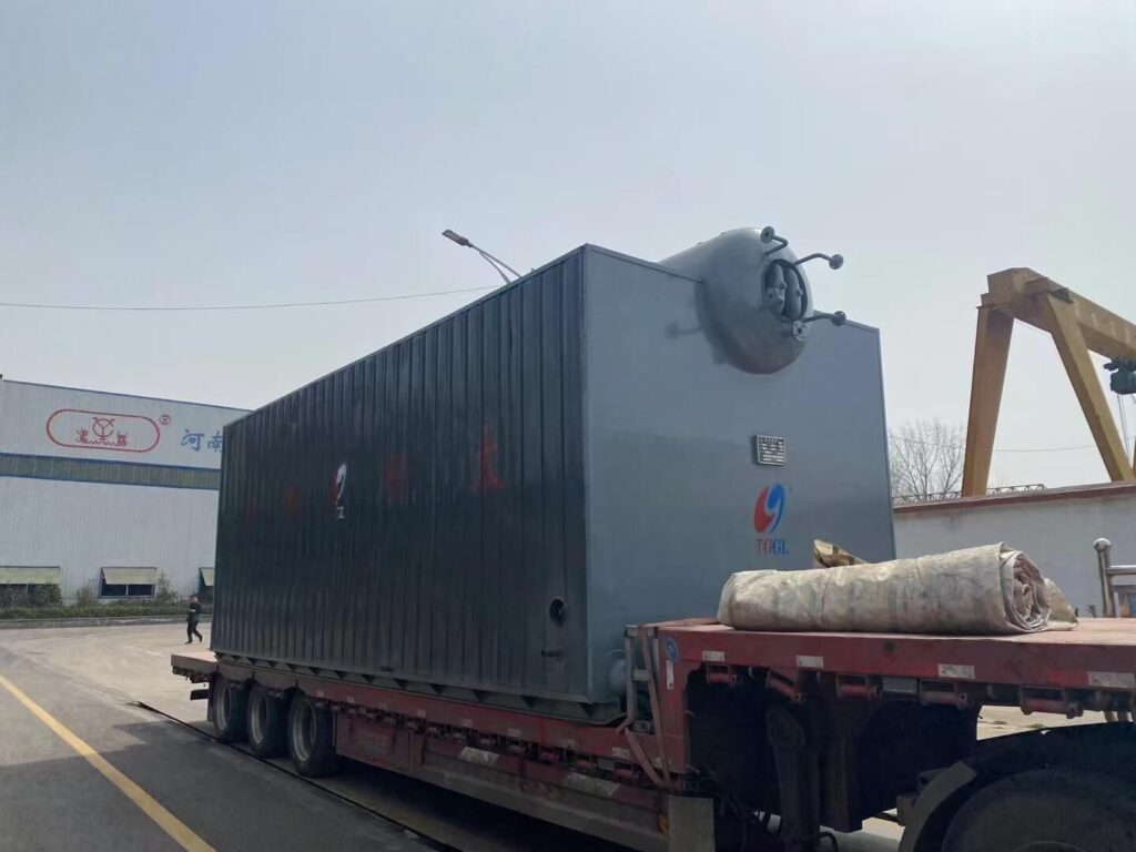 The heavy-duty mechanized chain grate stoker of the Taiguo 15T biomass boiler