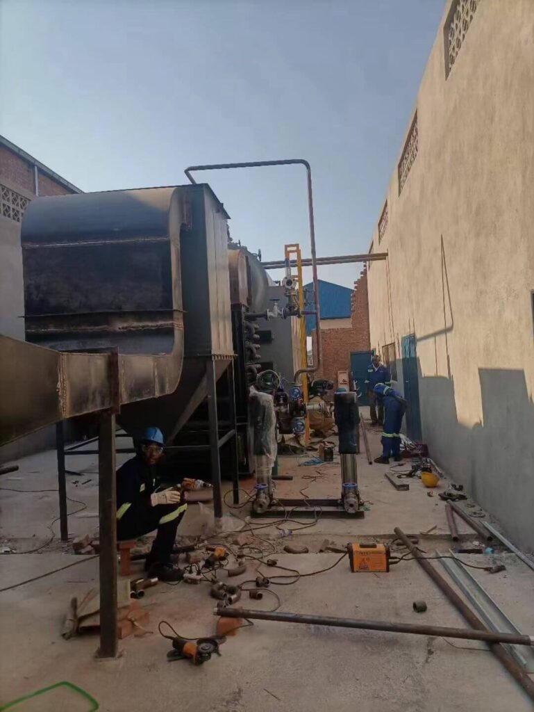 8t biomass boiler installation site