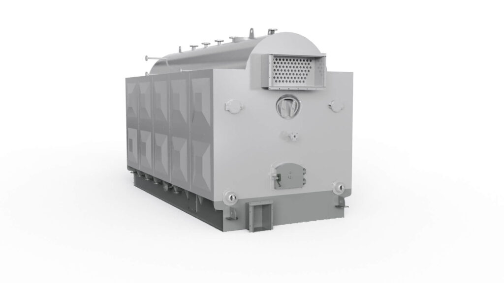 DZL single drum chain grate rice husk steam boiler 