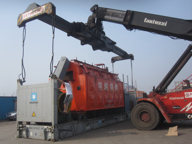 DZL CHAIN GRATE FIRED STEAM BOILER LOADING  