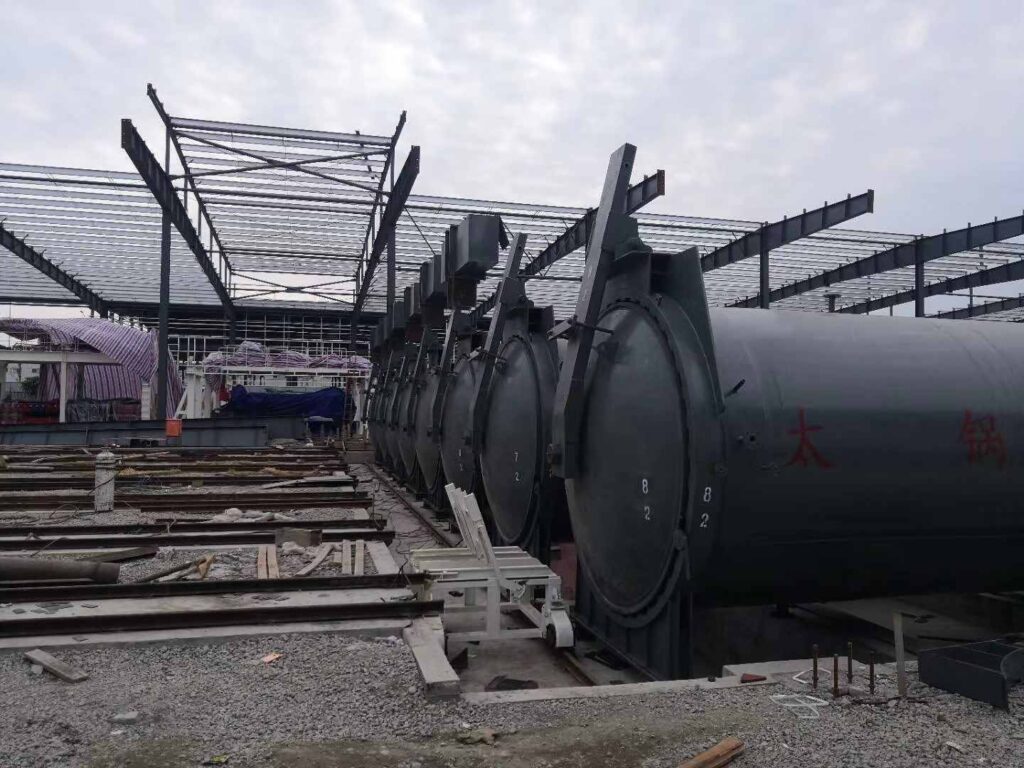 autoclaves for 300,000 m3 AAC block plant Uzbekistan