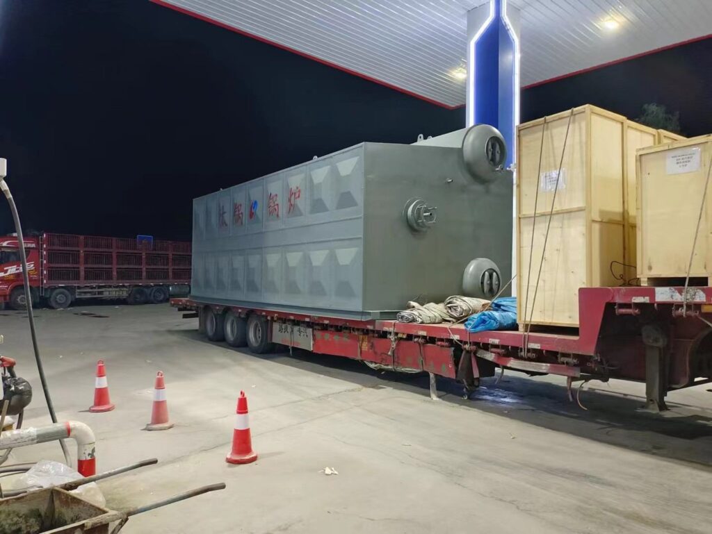 SZS15 hot water boiler Kazakhstan SZS15 water tube boiler operating for a district heating network in Kazakhstan