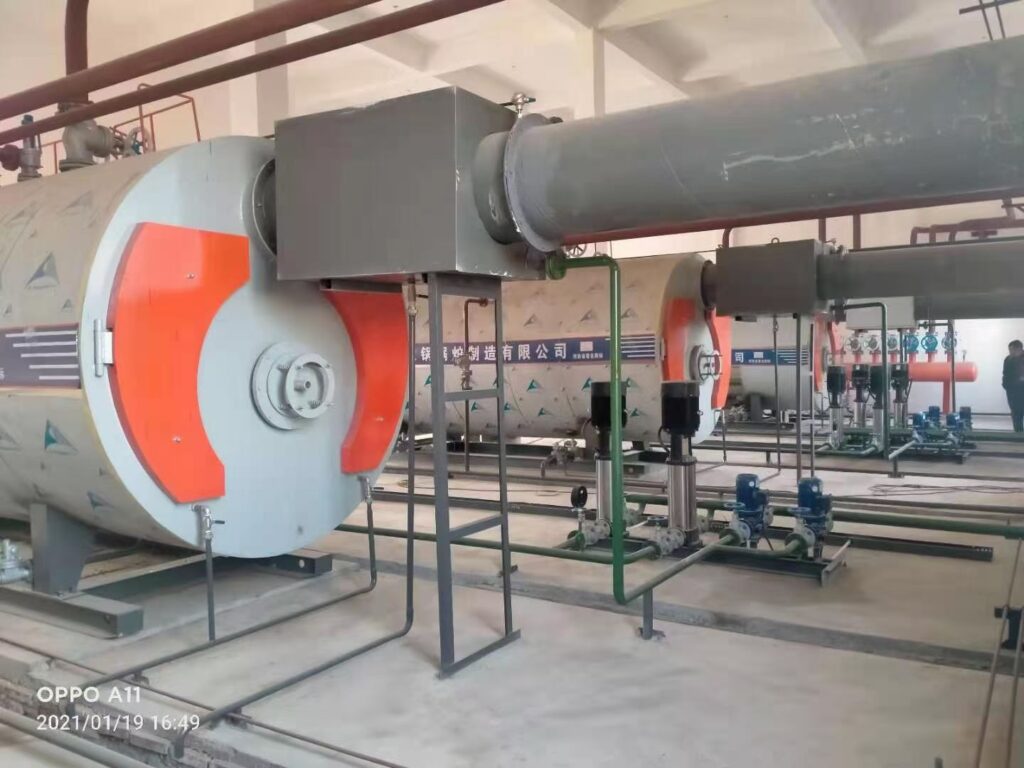 WNS6 steam boiler Indonesia  3 sets  WNS 6 OIL GAS FIRED STEAM BOILER  